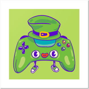 St Patricks day Gaming Controller Posters and Art